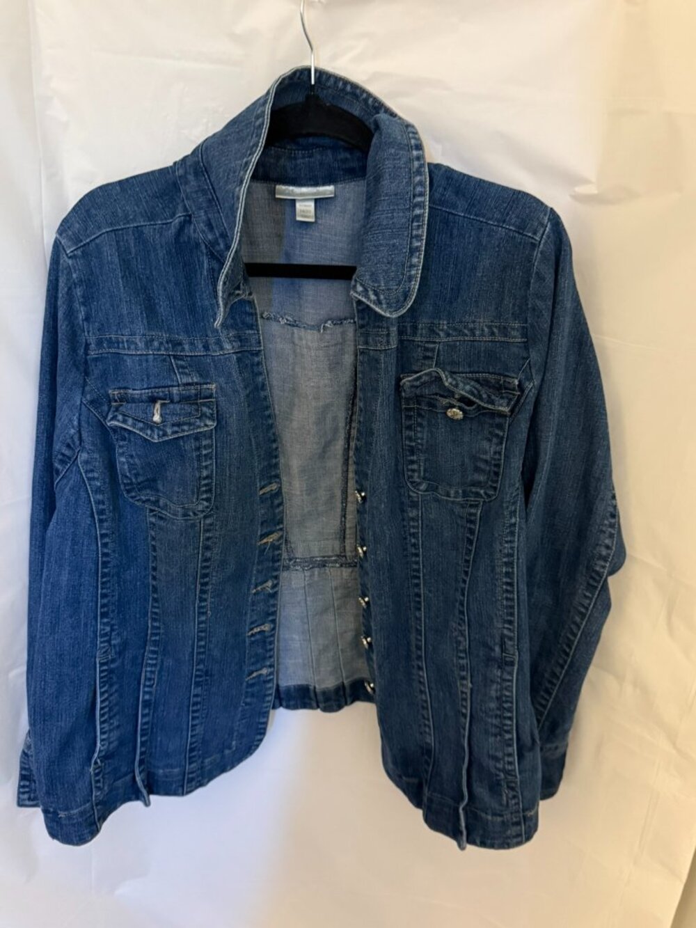 Dressbarn Woman Plus Blue Denim Jean Jacket 18/20